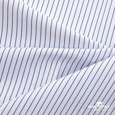 Ткань сорочечная Ронда, 115 г/м2, 58% пэ,42% хл, шир.150 см, цв.4-синяя, (арт.114) - купить в Стерлитамаке. Цена 306.69 руб.
