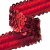 Тесьма с пайетками 3, шир. 30 мм/уп. 25+/-1 м, цвет красный - купить в Стерлитамаке. Цена: 1 087.39 руб.