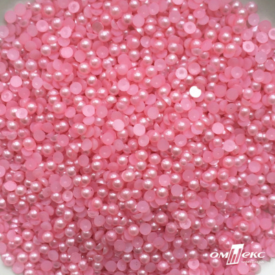 0404-5146G-Полубусины пластиковые круглые "ОмТекс", 4 мм, (уп.50гр=2500+/-10шт), цв.101-св.розовый - купить в Стерлитамаке. Цена: 63.50 руб.