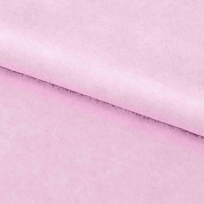 Велюр JS LIGHT 1, 220 гр/м2, шир.150 см, (3,3 м/кг), цвет бл.розовый - купить в Стерлитамаке. Цена 1 055.34 руб.
