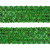 Тесьма с пайетками D4, шир. 35 мм/уп. 25+/-1 м, цвет зелёный - купить в Стерлитамаке. Цена: 1 308.30 руб.