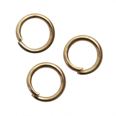 Кольцо  соединительное для бижутерии 5 мм, цв.-золото - купить в Стерлитамаке. Цена: 0.44 руб.