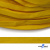 Шнур плетеный (плоский) d-12 мм, (уп.90+/-1м), 100% полиэстер, цв.269 - жёлтый - купить в Стерлитамаке. Цена: 8.62 руб.