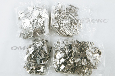 Крючки брючные 4 шипа "Стром" 144 шт. никель - купить в Стерлитамаке. Цена: 383.97 руб.