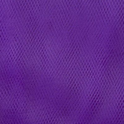 Фатин матовый 16-85, 12 гр/м2, шир.300см, цвет фиолетовый - купить в Стерлитамаке. Цена 96.31 руб.
