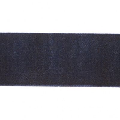Лента бархатная нейлон, шир.25 мм, (упак. 45,7м), цв.180-т.синий - купить в Стерлитамаке. Цена: 800.84 руб.
