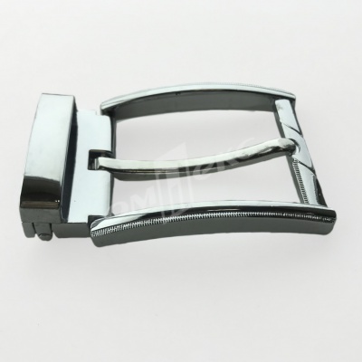 Пряжка металлическая для мужского ремня 845005А#2 (шир.ремня 40 мм), цв.-никель - купить в Стерлитамаке. Цена: 110.29 руб.