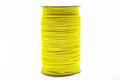 0370-1301-Шнур эластичный 3 мм, (уп.100+/-1м), цв.110 - желтый - купить в Стерлитамаке. Цена: 459.62 руб.