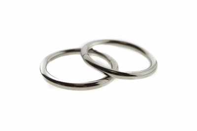 Кольцо металлическое d-32 мм, цв.-никель - купить в Стерлитамаке. Цена: 3.54 руб.