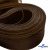 Регилиновая лента, шир.100мм, (уп.25 ярд), цв.- коричневый - купить в Стерлитамаке. Цена: 694.13 руб.
