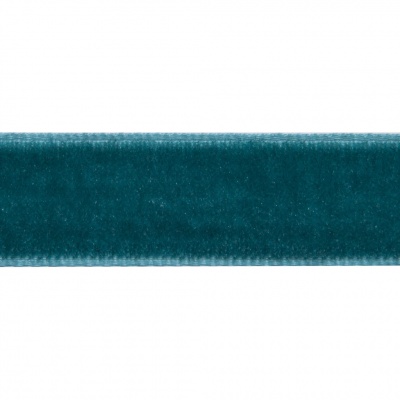 Лента бархатная нейлон, шир.12 мм, (упак. 45,7м), цв.65-изумруд - купить в Стерлитамаке. Цена: 392 руб.