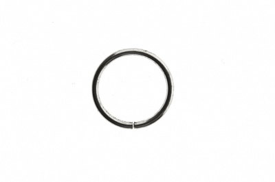 Кольцо металлическое d-15 мм, цв.-никель - купить в Стерлитамаке. Цена: 2.45 руб.