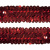 Тесьма с пайетками 3, шир. 30 мм/уп. 25+/-1 м, цвет красный - купить в Стерлитамаке. Цена: 1 087.39 руб.