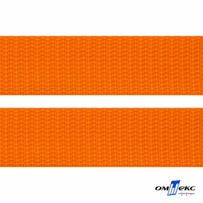 Оранжевый- цв.523 -Текстильная лента-стропа 550 гр/м2 ,100% пэ шир.25 мм (боб.50+/-1 м) - купить в Стерлитамаке. Цена: 405.80 руб.