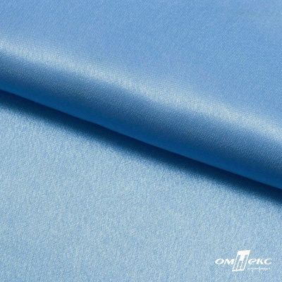Поли креп-сатин 14-4121, 125 (+/-5) гр/м2, шир.150см, цвет голубой - купить в Стерлитамаке. Цена 155.57 руб.