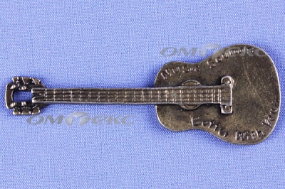 Декоративный элемент для творчества из металла "Гитара"  - купить в Стерлитамаке. Цена: 20.20 руб.