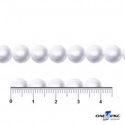 0404-5146А-Полубусины пластиковые круглые "ОмТекс", 8 мм, (уп.50гр=365+/-3шт), цв.064-белый - купить в Стерлитамаке. Цена: 63.46 руб.