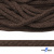 Шнур плетеный d-6 мм, 70% хлопок 30% полиэстер, уп.90+/-1 м, цв.1073-т.коричневый - купить в Стерлитамаке. Цена: 594 руб.