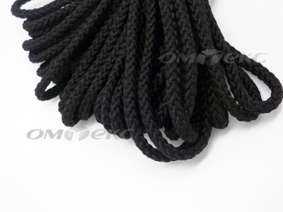 Шнур В-035 4 мм круп.плетение 100 м черный - купить в Стерлитамаке. Цена: 156.40 руб.