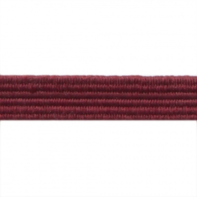 Резиновые нити с текстильным покрытием, шир. 6 мм ( упак.30 м/уп), цв.- 88-бордо - купить в Стерлитамаке. Цена: 155.22 руб.