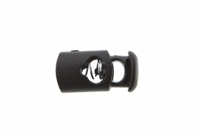 8021 Фиксатор пластиковый "Цилиндр", 20х10 мм, цвет чёрный - купить в Стерлитамаке. Цена: 1.31 руб.