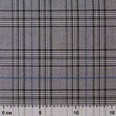 Ткань костюмная "Клер" 80% P, 16% R, 4% S, 200 г/м2, шир.150 см,#3 цв-серый/синий - купить в Стерлитамаке. Цена 412.02 руб.