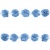 Тесьма плетеная "Рюш", упак. 9,14 м, цвет голубой - купить в Стерлитамаке. Цена: 45.87 руб.