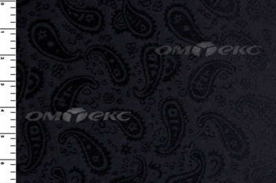 Ткань подкладочная жаккард Р14098, чёрный, 85 г/м2, шир. 150 см, 230T - купить в Стерлитамаке. Цена 168.15 руб.