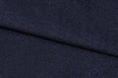 Ткань джинсовая №96, 160 гр/м2, шир.148см, цвет т.синий - купить в Стерлитамаке. Цена 350.42 руб.