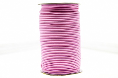0370-1301-Шнур эластичный 3 мм, (уп.100+/-1м), цв.141- розовый - купить в Стерлитамаке. Цена: 459.62 руб.