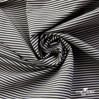 Ткань сорочечная Полоска Кенди, 115 г/м2, 58% пэ,42% хл, шир.150 см, цв.6-черный, (арт.110) - купить в Стерлитамаке. Цена 306.69 руб.