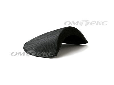 Плечевые накладки OВТ-18, обшитые, цвет чёрный - купить в Стерлитамаке. Цена: 25.74 руб.