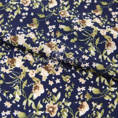 Плательная ткань "Фламенко" 1.1, 80 гр/м2, шир.150 см, принт растительный - купить в Стерлитамаке. Цена 243.96 руб.