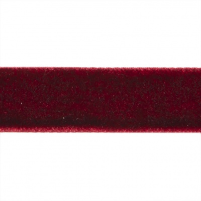 Лента бархатная нейлон, шир.12 мм, (упак. 45,7м), цв.240-бордо - купить в Стерлитамаке. Цена: 392 руб.