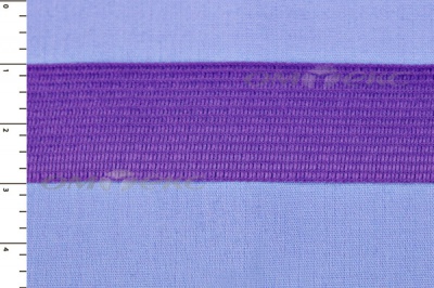 Окантовочная тесьма №0225, шир. 22 мм (в упак. 100 м), цвет фиолет - купить в Стерлитамаке. Цена: 271.60 руб.