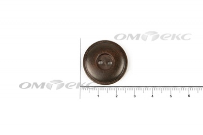 Пуговица деревянная круглая №54 (25мм) - купить в Стерлитамаке. Цена: 4.12 руб.