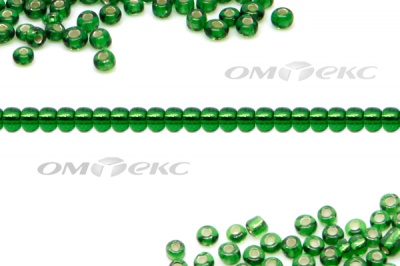 Бисер (SL) 11/0 ( упак.100 гр) цв.27В - зелёный - купить в Стерлитамаке. Цена: 53.34 руб.