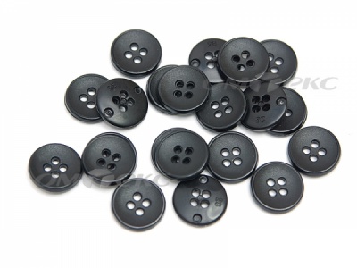 51960/23 мм (4 пр) черные пуговицы - купить в Стерлитамаке. Цена: 1.43 руб.