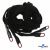 Шнурки #106-01, плоские 130 см, декор.наконечник, цв.чёрный - купить в Стерлитамаке. Цена: 43.98 руб.