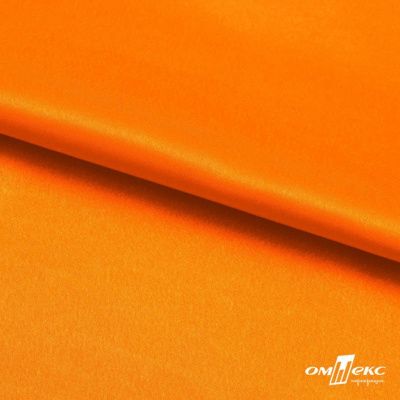 Поли креп-сатин 15-1263, 125 (+/-5) гр/м2, шир.150см, цвет оранжевый - купить в Стерлитамаке. Цена 155.57 руб.