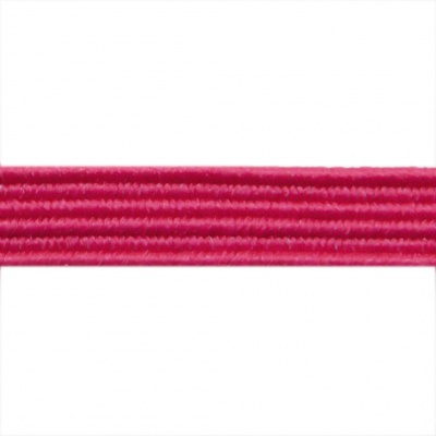 Резиновые нити с текстильным покрытием, шир. 6 мм ( упак.30 м/уп), цв.- 84-фуксия - купить в Стерлитамаке. Цена: 155.22 руб.