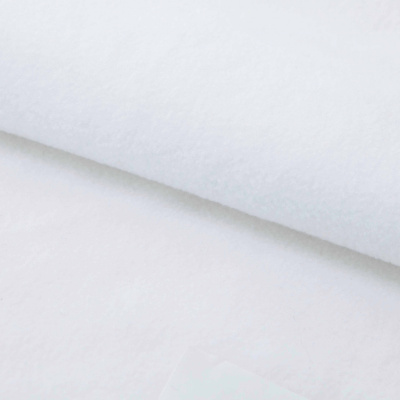 Флис DTY 240 г/м2, White/белый, 150 см (2,77м/кг) - купить в Стерлитамаке. Цена 640.46 руб.