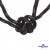 Шнурки #3-10, круглые с наполнителем 130 см, светоотражающие, цв.-чёрный - купить в Стерлитамаке. Цена: 75.38 руб.