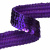 Тесьма с пайетками 12, шир. 20 мм/уп. 25+/-1 м, цвет фиолет - купить в Стерлитамаке. Цена: 778.19 руб.