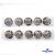 119-02 Кнопки пришивные декоративные металл 25 мм, цв.-никель - купить в Стерлитамаке. Цена: 30.23 руб.