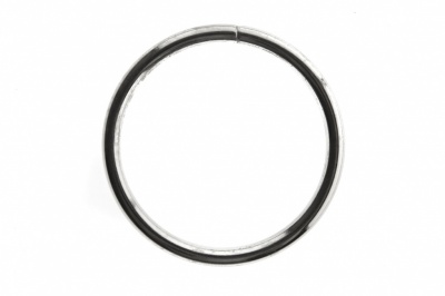 Кольцо металлическое №40 мм, цв.-никель - купить в Стерлитамаке. Цена: 4.45 руб.