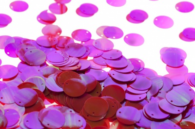 Пайетки "ОмТекс" россыпью,CREAM,круг 20 мм/упак.50+/-2 гр, цв. 15-розовый - купить в Стерлитамаке. Цена: 80.12 руб.