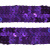Тесьма с пайетками 12, шир. 20 мм/уп. 25+/-1 м, цвет фиолет - купить в Стерлитамаке. Цена: 778.19 руб.