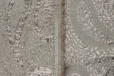 Ткань костюмная жаккард, 135 гр/м2, шир.150см, цвет белый№19 - купить в Стерлитамаке. Цена 441.94 руб.