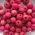0309-Бусины деревянные "ОмТекс", 16 мм, упак.50+/-3шт, цв.023-розовый - купить в Стерлитамаке. Цена: 62.22 руб.